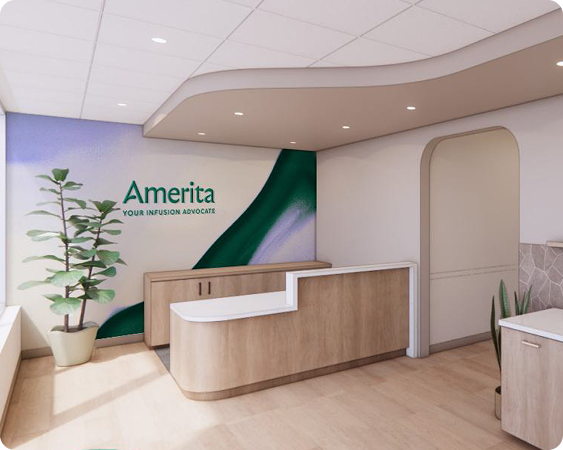 An artists rendering of an Amerita Office